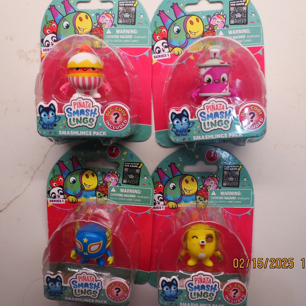 Piñata Smashlings Collectable Figures DLC code included NWT